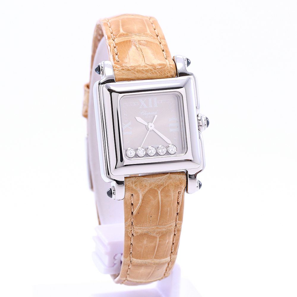 中古】CHOPARD HAPPY SPORT SQUARE MINI ショパール ハッピースポーツ  