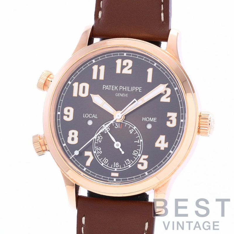 【中古】PATEK PHILIPPE COMPLICATION CALATRAVA PILOT TRAVEL TIME パテック・フィリップ コンプリケーション カラトラバ・パイロット・トラベルタイム 5524R-001