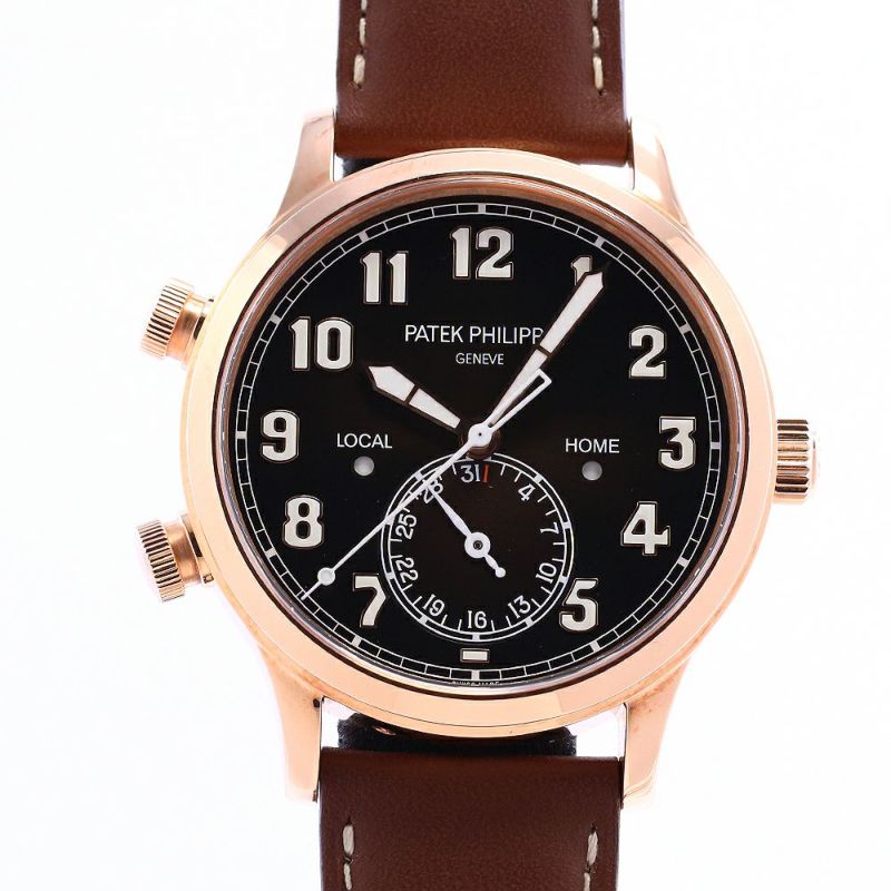 【中古】PATEK PHILIPPE COMPLICATION CALATRAVA PILOT TRAVEL TIME パテック・フィリップ コンプリケーション カラトラバ・パイロット・トラベルタイム 5524R-001