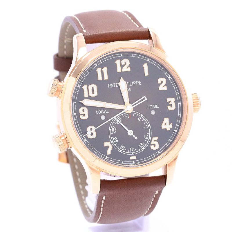【中古】PATEK PHILIPPE COMPLICATION CALATRAVA PILOT TRAVEL TIME パテック・フィリップ コンプリケーション カラトラバ・パイロット・トラベルタイム 5524R-001