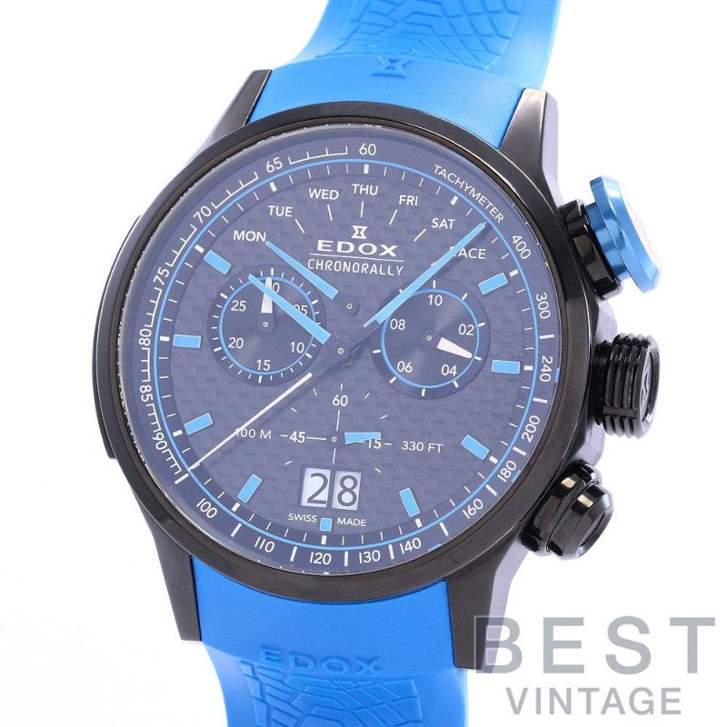 中古】EDOX CHRONORALLY 1 CHRONOGRAPH SAUBER F1 TEAM エドックス 