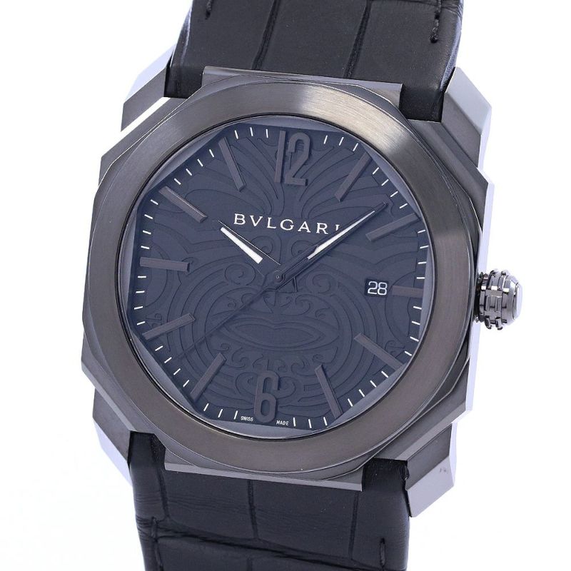 中古】BVLGARI OCTO ALL BLACKS ブルガリ オクト オールブラックス