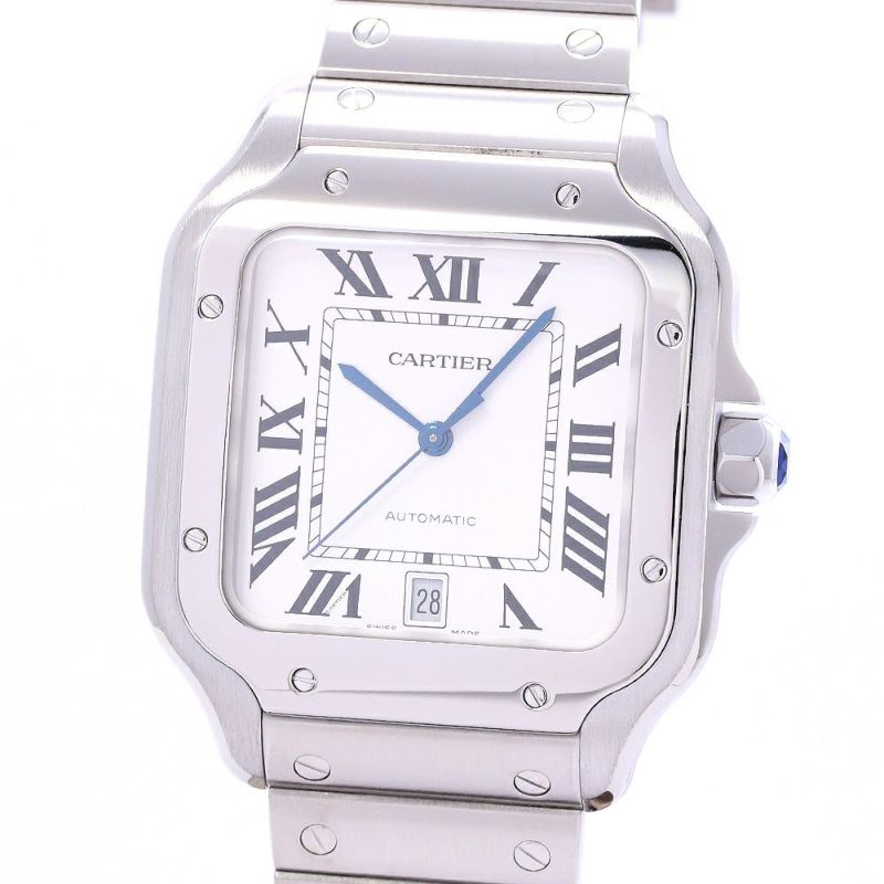 【中古】CARTIER SANTOS DE CARTIER WATCH LARGE MODEL カルティエ サントス ドゥ カルティエ ウォッチ LM WSSA0018