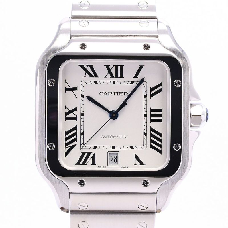【中古】CARTIER SANTOS DE CARTIER WATCH LARGE MODEL カルティエ サントス ドゥ カルティエ ウォッチ LM WSSA0018