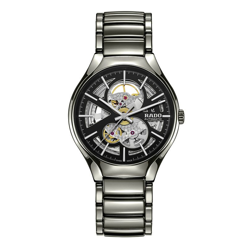 美品☆RADO ラドー トゥルーオープンハート 腕時計 ブラックダイヤル  