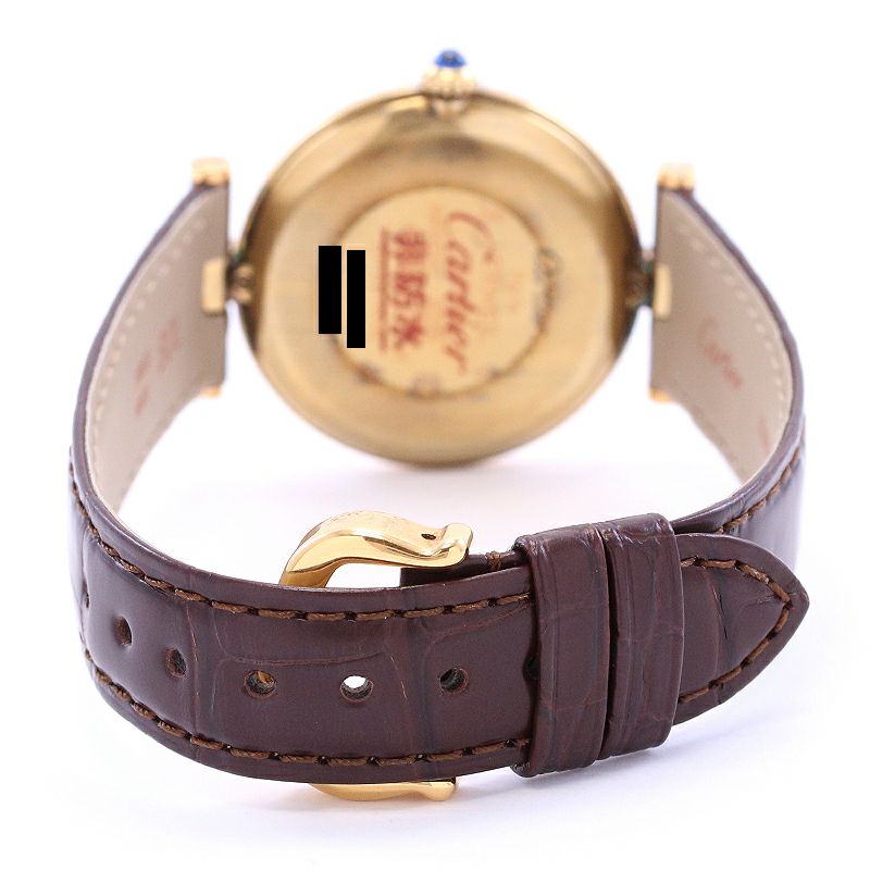 【中古】CARTIER MUST VANDOME WATCH LM VERMEIL カルティエ マストヴァンドーム LM ヴェルメイユ W1001853
