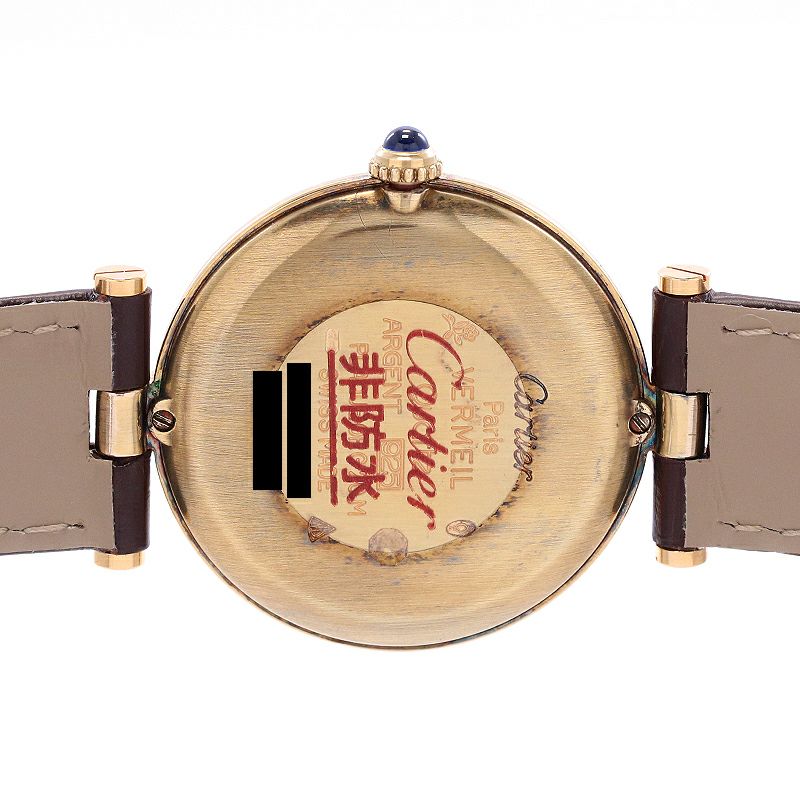 【中古】CARTIER MUST VANDOME WATCH LM VERMEIL カルティエ マストヴァンドーム LM ヴェルメイユ W1001853