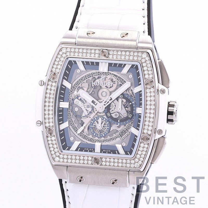 【中古】HUBLOT SPIRIT OF BIG BANG TITANIUM WHITE DIAMOND JAPAN LIMITED ウブロ スピリット オブ ビッグ・バン チタニウム ホワイト ダイヤモンド 日本限定 601.NE.0172.LR.1104.JPN19