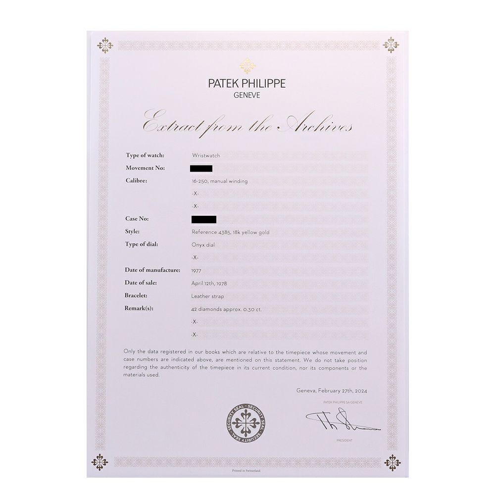 【中古】PATEK PHILIPPE VINTAGE RECTANGULAR WATCH パテック・フィリップ ヴィンテージ レクタンギュラー ウォッチ 4385