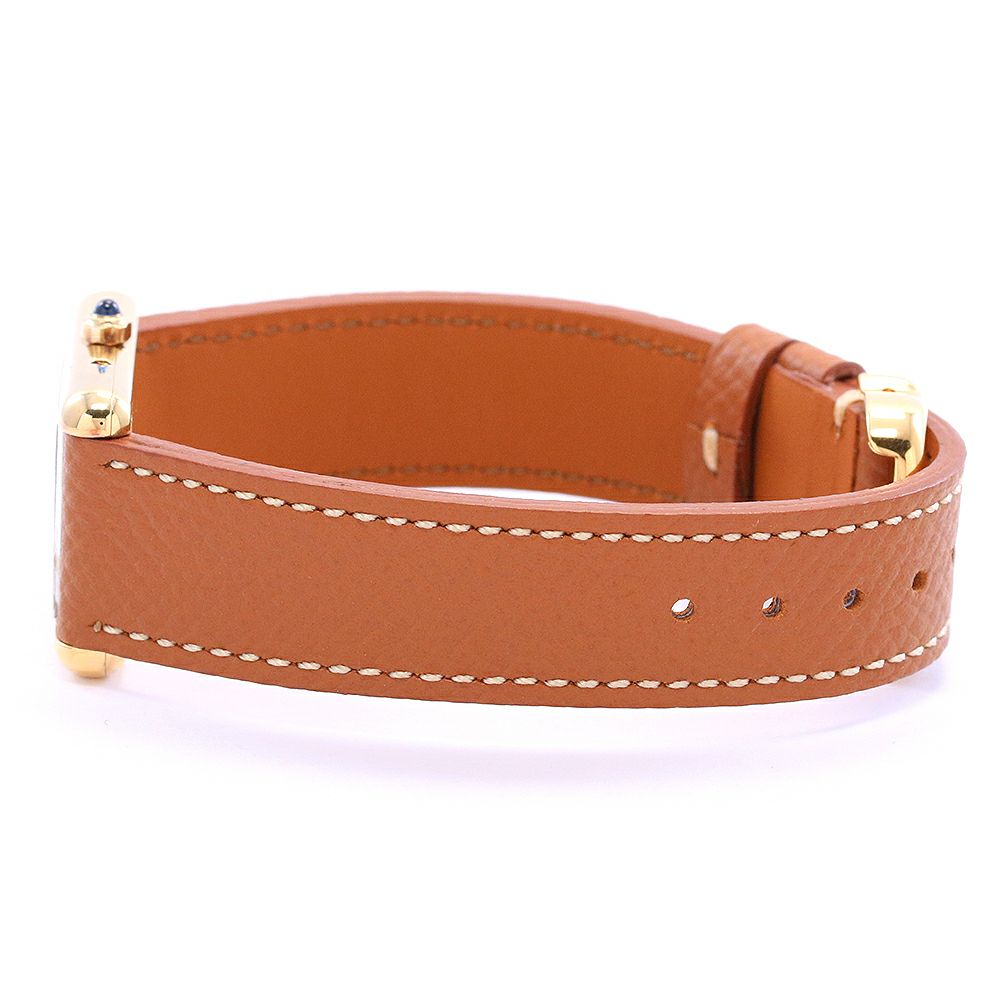 【中古】CARTIER MUST TANK SMALL MODEL VERMEIL TRINITY DIAL カルティエ マストタンクSM ヴェルメイユ トリニティダイヤル 366001