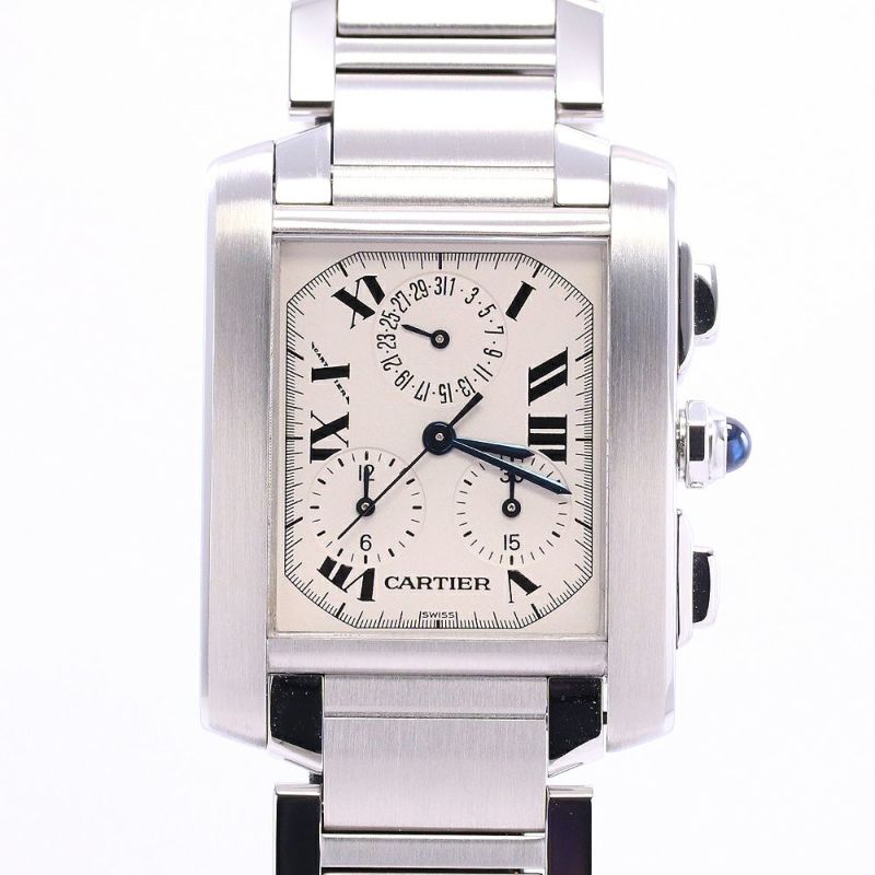 中古】CARTIER TANK FRANCAISE EXTRA-LARGE MODEL CHRONO REFLEX カルティエ タンク フランセーズ  ウォッチ XL クロノリフレックス / タンクフランセーズXL クロノリフレックス  W51001Q3｜ヴィンテージブランド｜時計・腕時計の通販サイトBEST ISHIDA（正規・中古販売店）