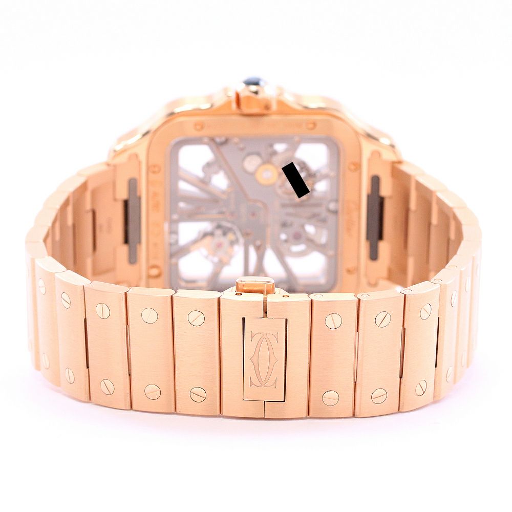 【中古】CARTIER SANTOS DE CARTIER WATCH LARGE MODEL カルティエ サントス ドゥ カルティエ ウォッチ LM スケルトン WHSA0016
