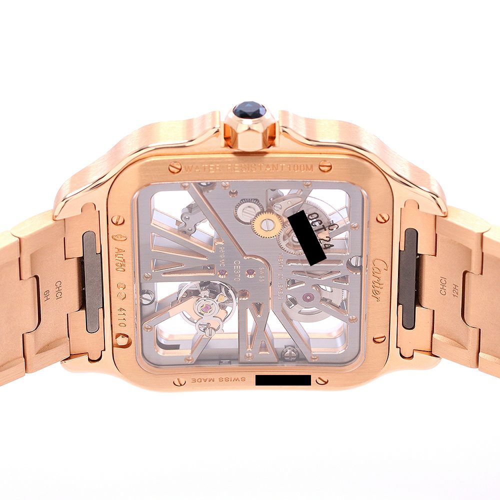 【中古】CARTIER SANTOS DE CARTIER WATCH LARGE MODEL カルティエ サントス ドゥ カルティエ ウォッチ LM スケルトン WHSA0016