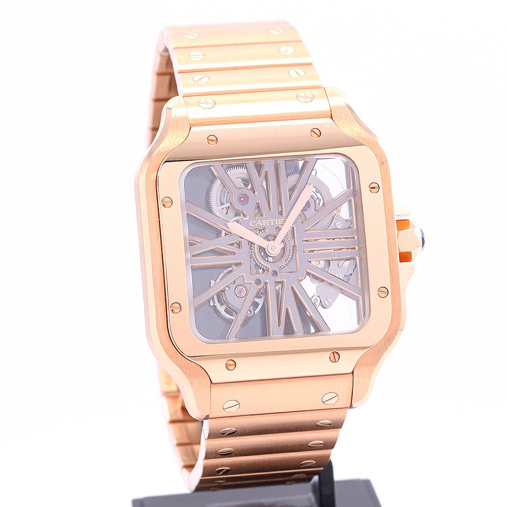 【中古】CARTIER SANTOS DE CARTIER WATCH LARGE MODEL カルティエ サントス ドゥ カルティエ ウォッチ LM スケルトン WHSA0016