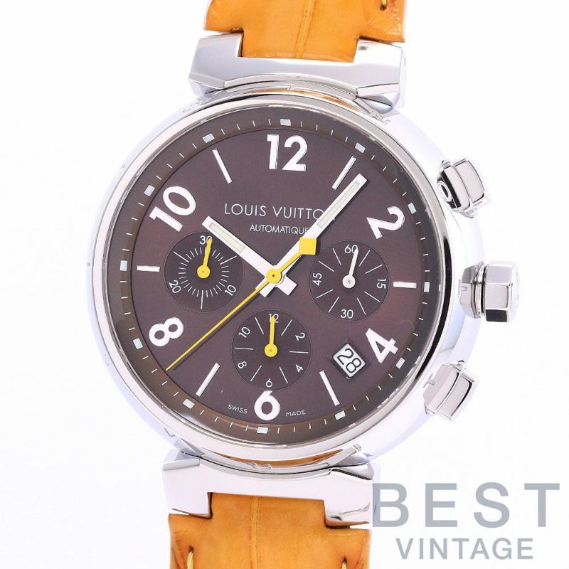 【中古】LOUIS VUITTON TAMBOUR CHRONOGRAPH ルイ・ヴィトン タンブール クロノグラフ Q11211