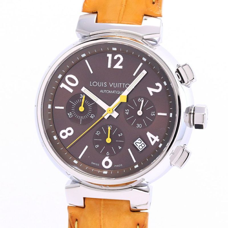 【中古】LOUIS VUITTON TAMBOUR CHRONOGRAPH ルイ・ヴィトン タンブール クロノグラフ Q11211