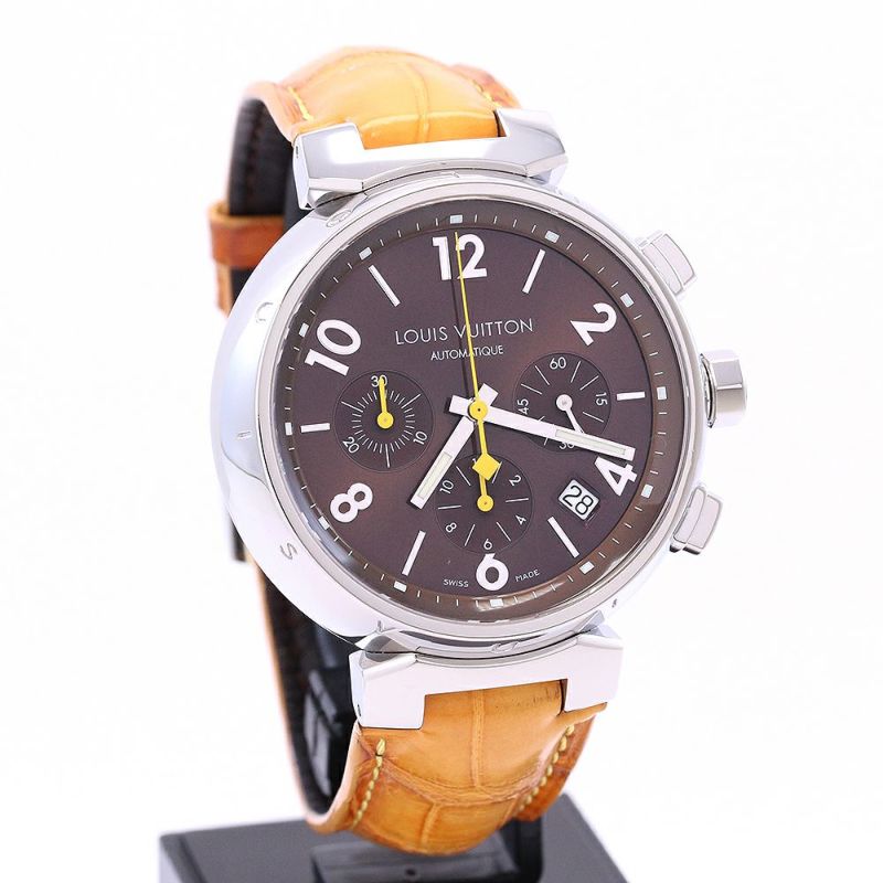 【中古】LOUIS VUITTON TAMBOUR CHRONOGRAPH ルイ・ヴィトン タンブール クロノグラフ Q11211