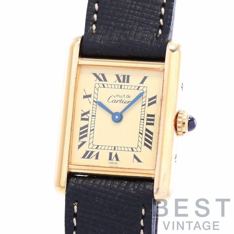 【中古】CARTIER MUST TANK SMALL MODEL VERMEIL カルティエ マストタンクSM ヴェルメイユ  W1003153｜ヴィンテージブランド｜時計・腕時計の通販サイトBEST ISHIDA（正規・中古販売店）