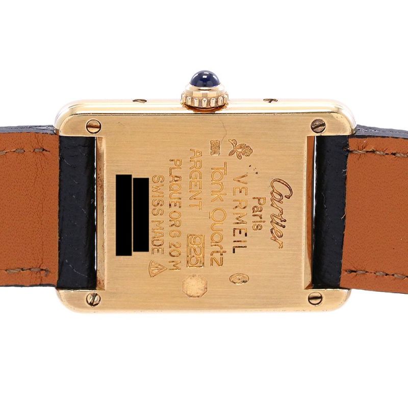【中古】Cartier MUST TANK Small Model VERMEIL カルティエ マストタンクSM ヴェルメイユ W1003153 時計・腕時計の通販サイト - BEST Vintage