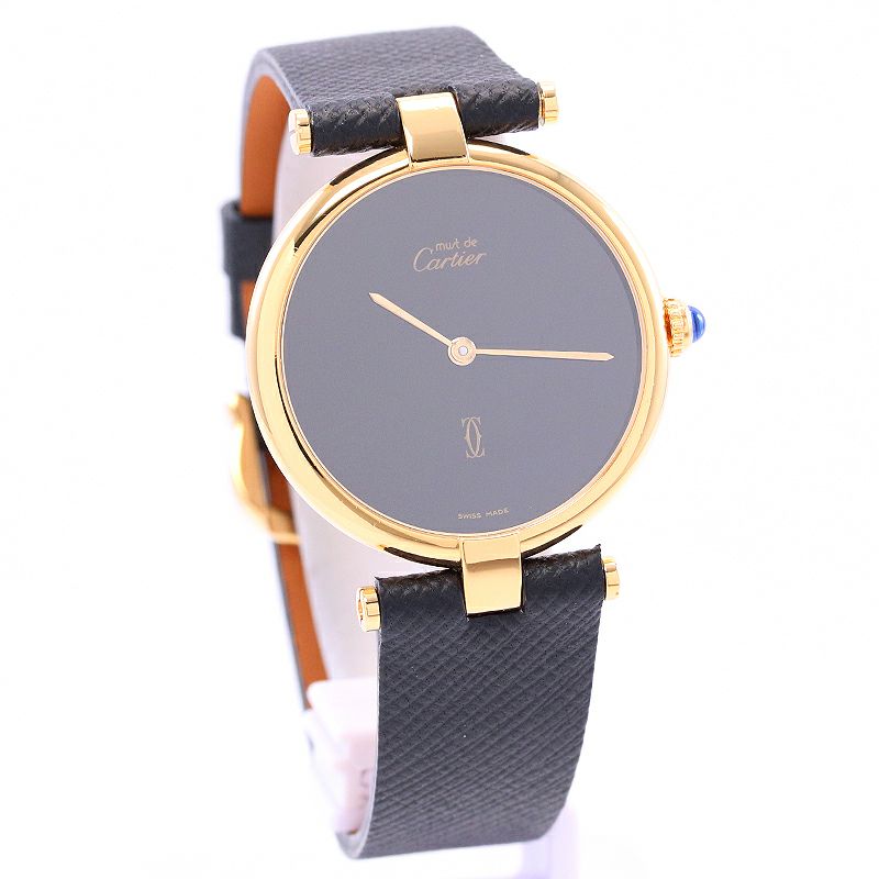 中古】CARTIER MUST VENDOME LARGE MODEL VERMEIL カルティエ マスト 