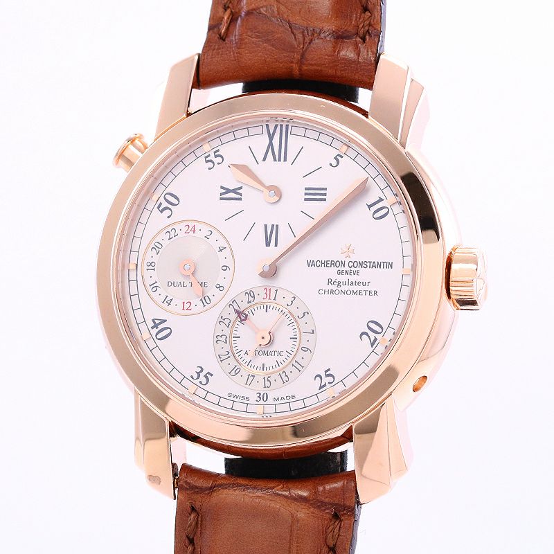 中古】VACHERON CONSTANTIN MALTE DUAL TIME REGULATEUR ヴァシュロン 