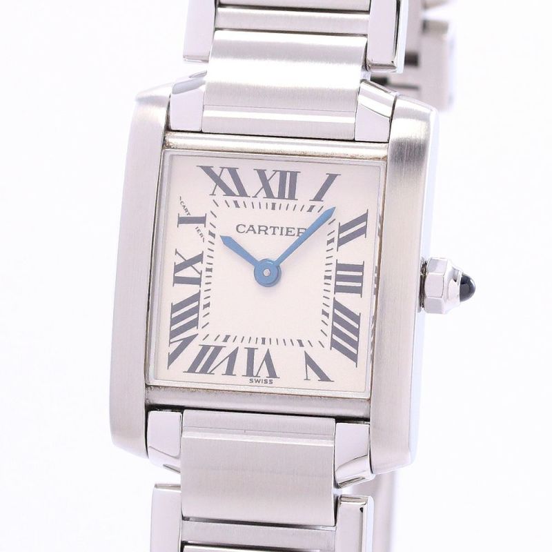 中古】CARTIER TANK FRANCAISE WATCH SMALL MODEL カルティエ タンク