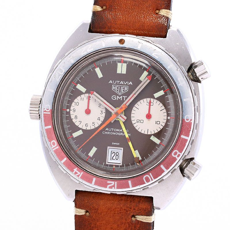 【中古】HEUER AUTAVIA GMT 1163 2nd EXECUTION ホイヤー オータヴィア GMT 1163 マークII 1163