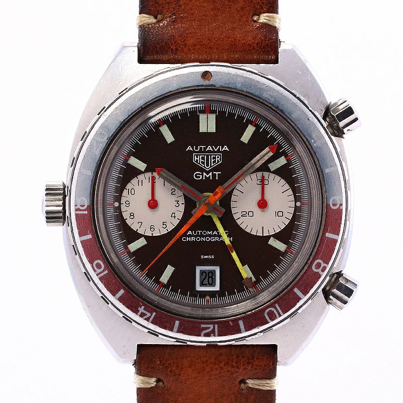 【中古】HEUER AUTAVIA GMT 1163 2nd EXECUTION ホイヤー オータヴィア GMT 1163 マークII 1163
