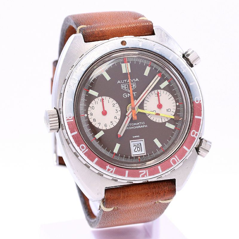 【中古】HEUER AUTAVIA GMT 1163 2nd EXECUTION ホイヤー オータヴィア GMT 1163 マークII 1163