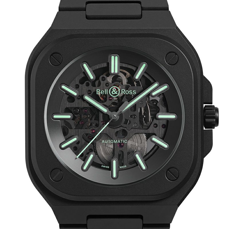 Bell ＆ Ross BR 05 SKELETON BLACK LUM CERAMIC ベル＆ロス BR 05 