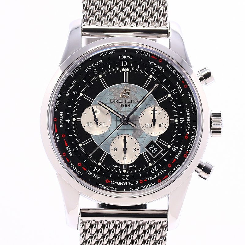 【中古】BREITLING TRANSOCEAN CHRONOGRAPH UNITIME ブライトリング トランスオーシャン クロノグラフ ユニタイム AB0510U4/BB62/152A (A050B62OCA)