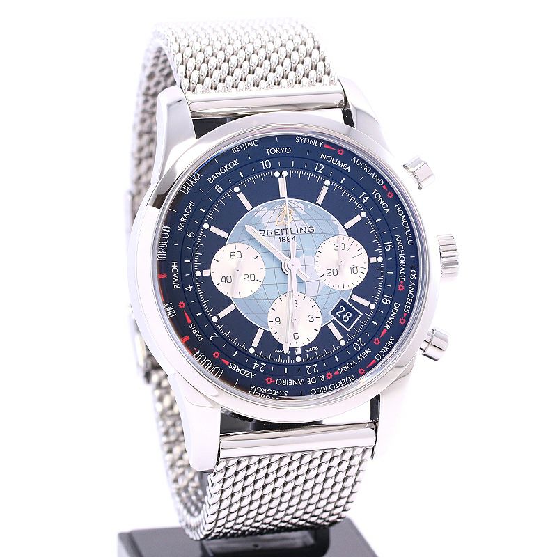 【中古】BREITLING TRANSOCEAN CHRONOGRAPH UNITIME ブライトリング トランスオーシャン クロノグラフ ユニタイム AB0510U4/BB62/152A (A050B62OCA)