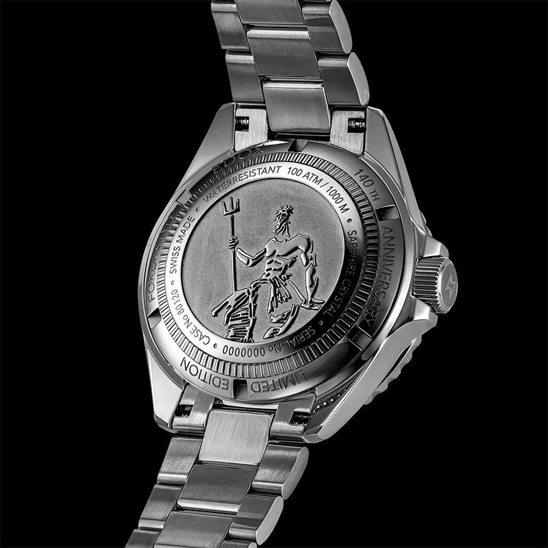 EDOX NEPTUNIAN AUTOMATIC 140TH ANNIVERSARY LIMITED EDITION エドックス ネプチュニアン オートマティック 140TH アニバーサリー リミテッド エディション 80120-3NNM-NGM