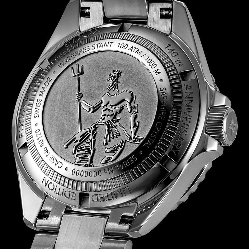 EDOX NEPTUNIAN AUTOMATIC 140TH ANNIVERSARY LIMITED EDITION エドックス ネプチュニアン オートマティック 140TH アニバーサリー リミテッド エディション 80120-3NNM-NGM