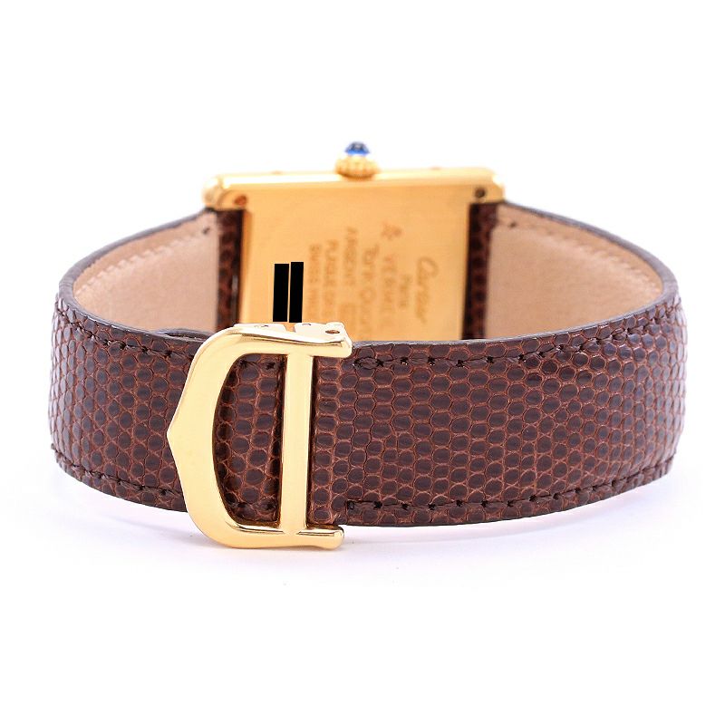 【中古】CARTIER MUST TANK LARGE MODEL VERMEIL カルティエ マストタンクLM ヴェルメイユ W1002753 (590005)