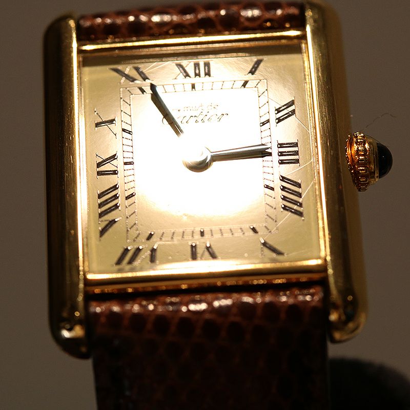 中古】CARTIER MUST TANK LARGE MODEL VERMEIL カルティエ マストタンクLM ヴェルメイユ W1002753  (590005)｜ヴィンテージブランド｜時計・腕時計の通販サイトBEST ISHIDA（正規・中古販売店）