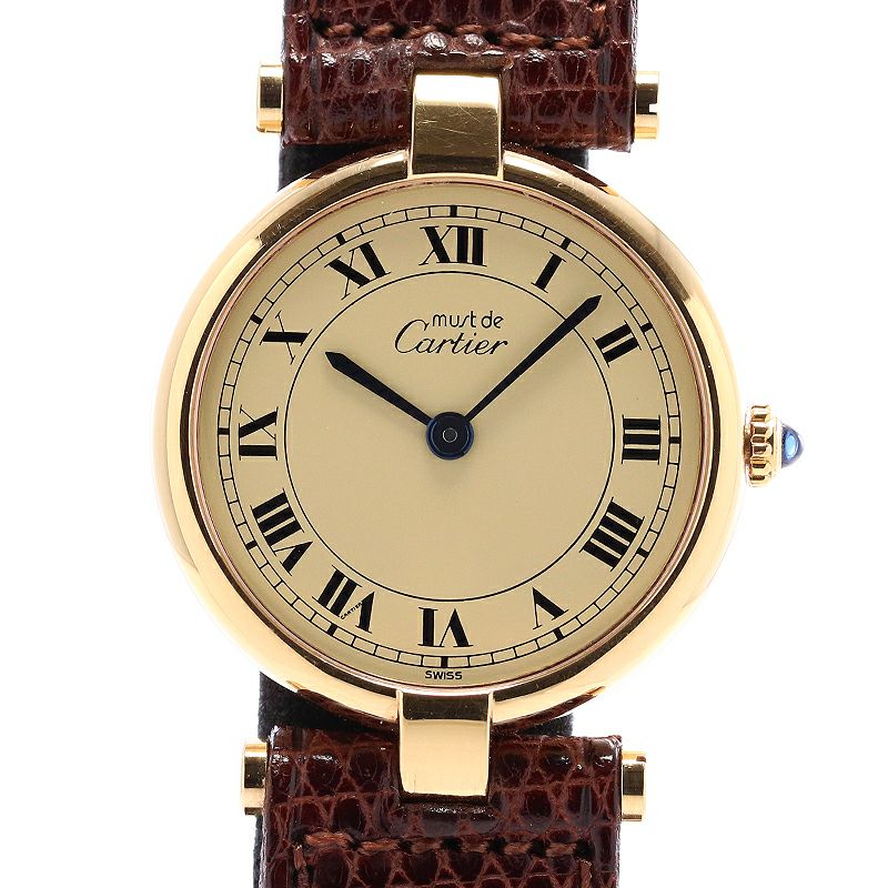 中古】CARTIER MUST VENDOME SM VERMEIL カルティエ マスト ヴァン 