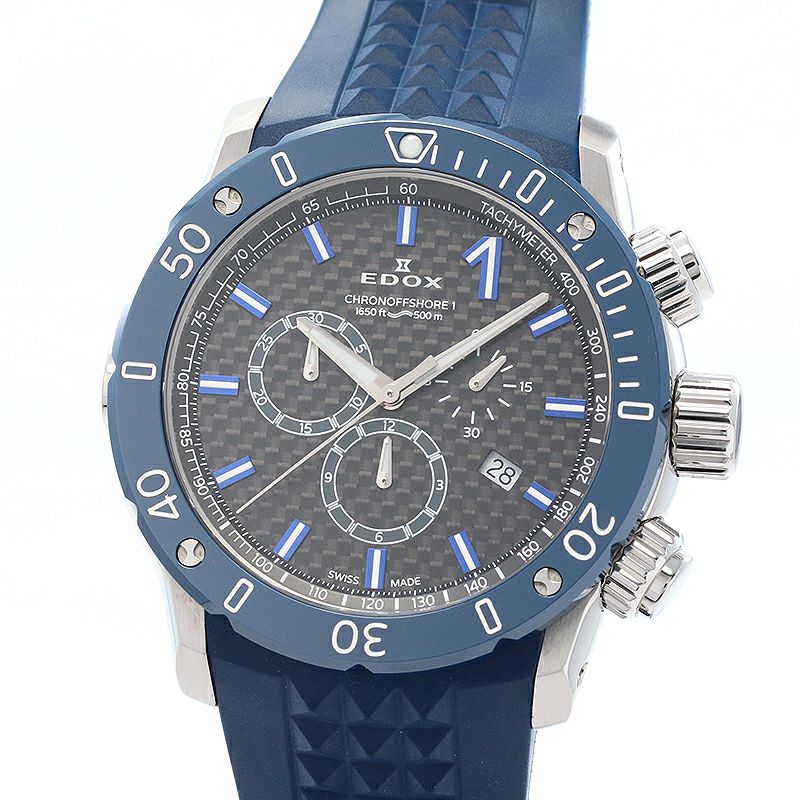 中古】EDOX CHRONOOFFSHORE 1 CHRONOGRAP エドックス クロノオフショア1 クロノグラフ 10221-3BU3-BUIN3-BS｜ヴィンテージブランド｜時計・腕時計の通販サイトBEST  ISHIDA（正規・中古販売店）