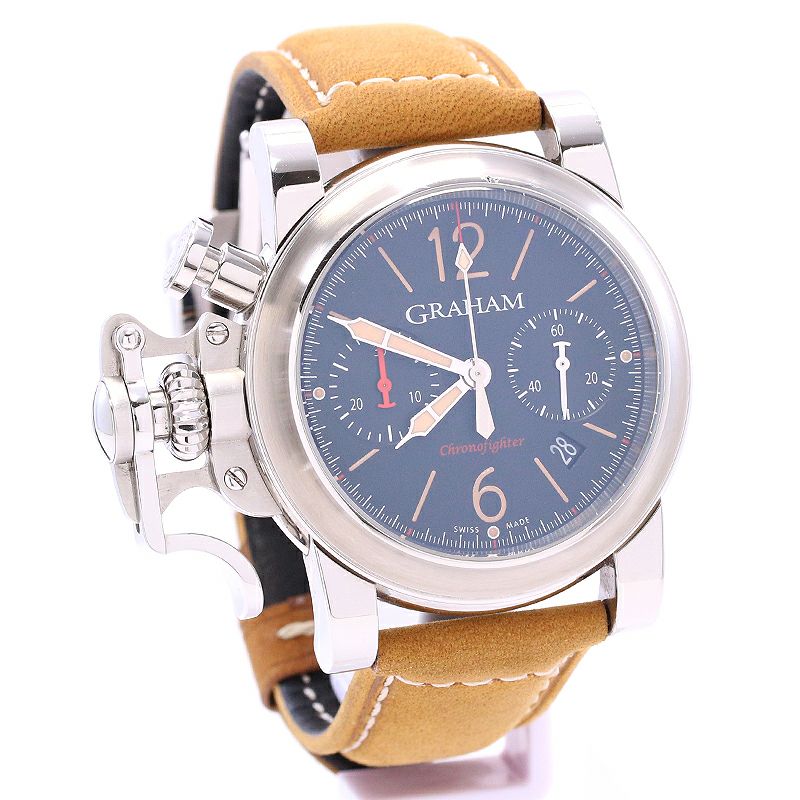 【中古】GRAHAM CHRONOFIGHTER R.A.C. FORTRESS グラハム クロノファイター RAC フォートレス 2CRBS.B10A.L81F