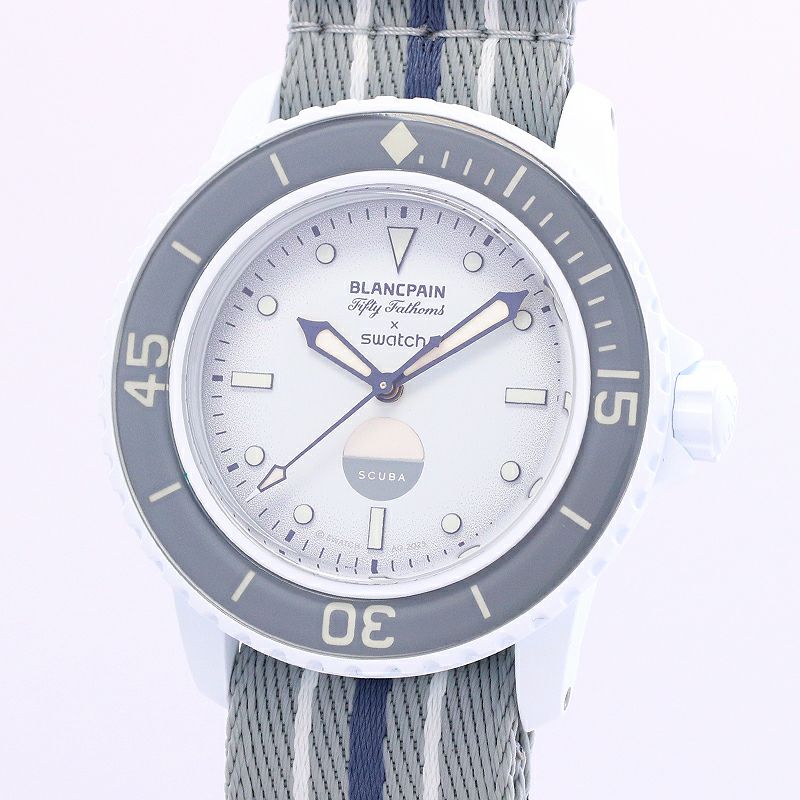 中古】SWATCH BLANCPAIN X SWATCH BIOCERAMIC SCUBA FIFTY-FATHOMS 