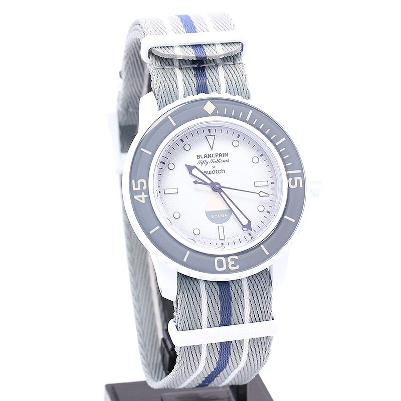 中古】SWATCH BLANCPAIN X SWATCH BIOCERAMIC SCUBA FIFTY-FATHOMS 