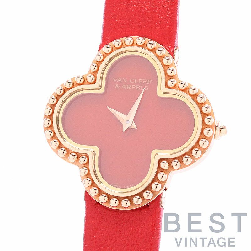 中古】VAN CLEEF & ARPELS VINTAGE ALHAMBRA CARNELIAN ヴァンクリーフ&アーペル ヴィンテージ アルハンブラ  カーネリアン VCAR02VK00｜ヴィンテージブランド｜時計・腕時計の通販サイトBEST ISHIDA（正規・中古販売店）