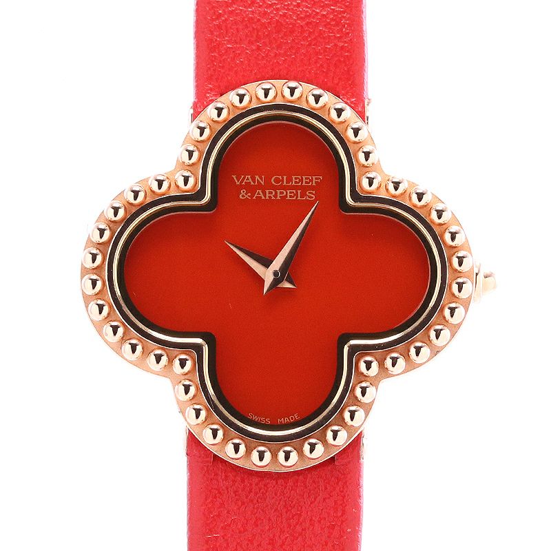 中古】VAN CLEEF & ARPELS VINTAGE ALHAMBRA CARNELIAN ヴァンクリーフ&アーペル ヴィンテージ アルハンブラ  カーネリアン VCAR02VK00｜ヴィンテージブランド｜時計・腕時計の通販サイトBEST ISHIDA（正規・中古販売店）