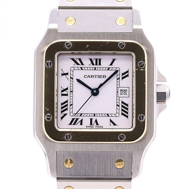 中古】CARTIER SANTOS CARREE / SANTOS GALBEE LARGE MODEL カルティエ 