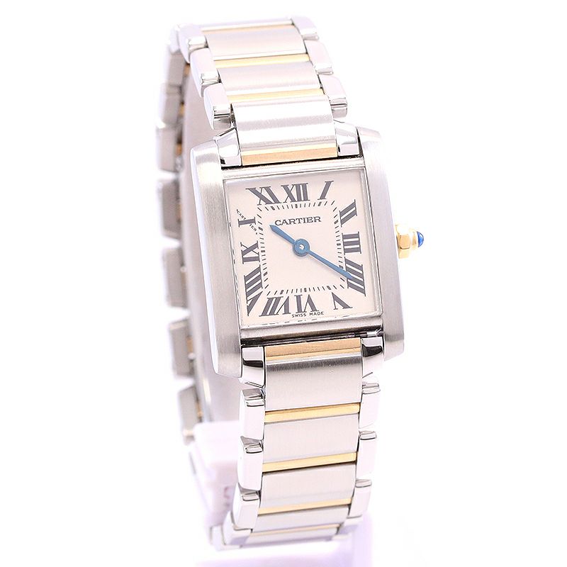 カルティエ タンクフランセーズSM コンビ W51007Q4 SSxYG クォーツ  