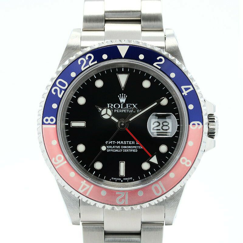 【仮】ロレックス【ROLEX】GMTマスター216710メンズブラックステンレススティール腕時計時計GMTMASTERBLACKSS【中古】