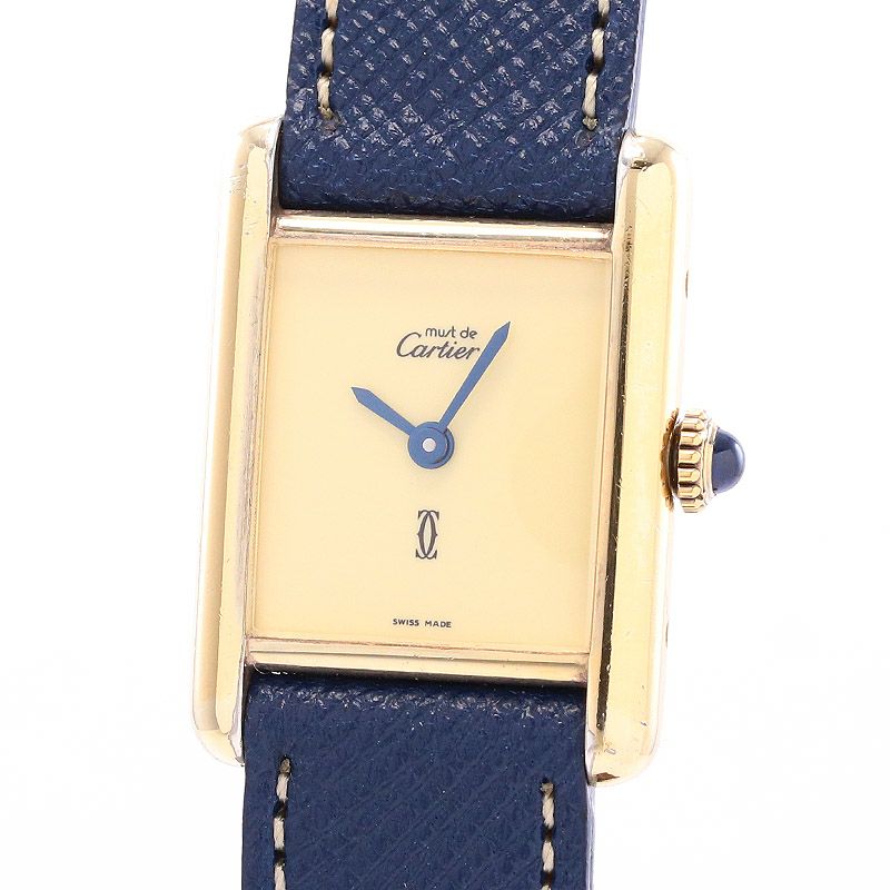 中古】CARTIER MUST TANK SMALL MODEL VERMEIL カルティエ マスト ...