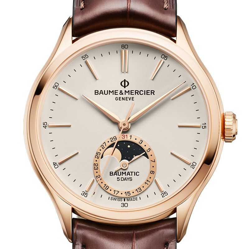 BAUME＆MERCIER CLIFTON BAUMATIC DAY & MOON PHASE ボーム＆メルシエ クリフトン ボーマティック デイト＆ムーンフェイズ  M0A10736｜正規取り扱いブランド｜時計・腕時計の通販サイトBEST ISHIDA（正規・中古販売店）