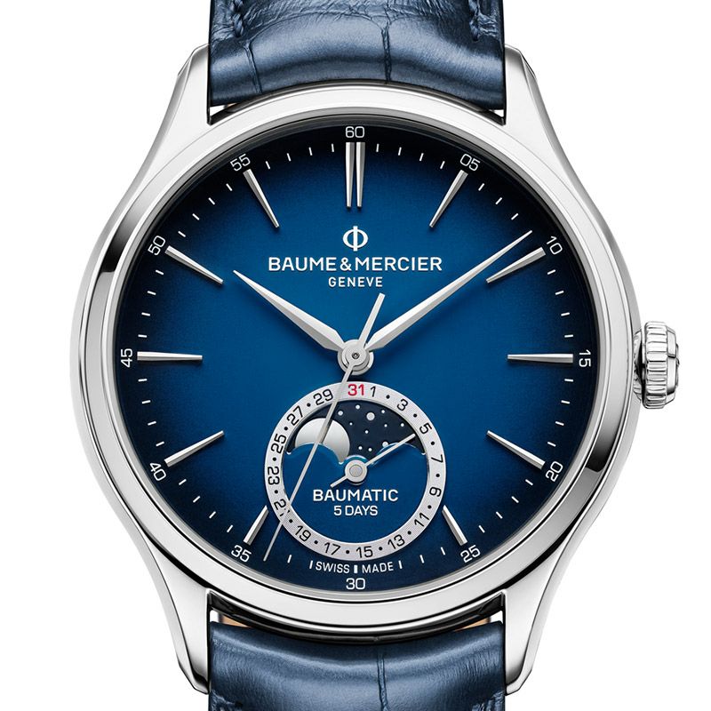 BAUME＆MERCIER CLIFTON BAUMATIC MOON PHASE DATE ボーム＆メルシエ  
