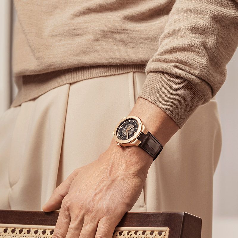 BAUME＆MERCIER RIVIERA BAUMATIC GOLD ボーム＆メルシエ リビエラ 
